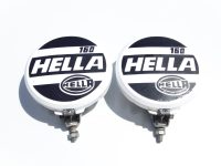 VINTAGE HELLA 160 CHROME BACKED DRIVING/SPOT LIGHTS