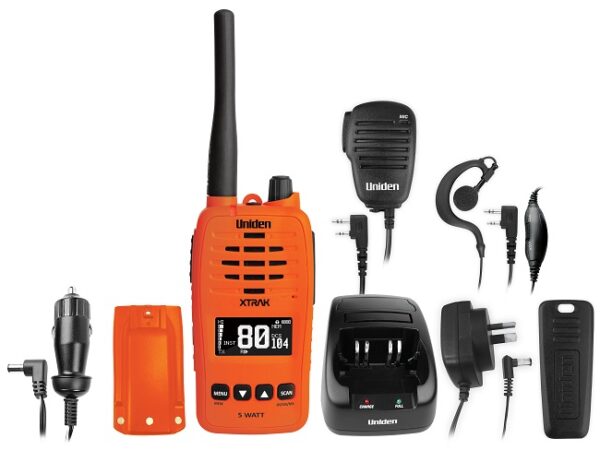 UNIDEN XTRAK 50 ORANGE UHF CB HANDHELD RADIO