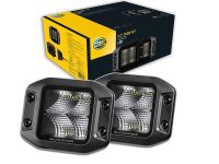 HELLA 3.2″ BLACK MAGIC CUBE FLOOD LIGHT KIT FLUSH MOUNT