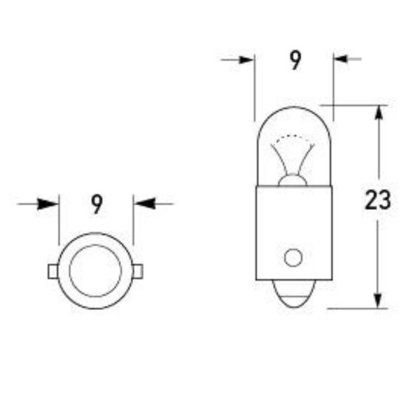 HELLA BAYONET BULB BA9s - Image 2