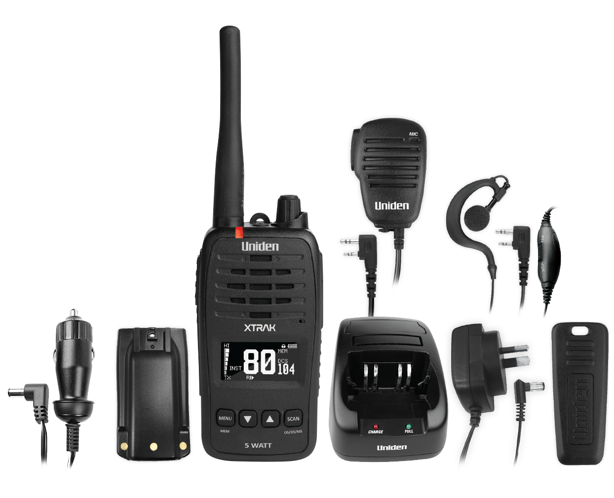 UNIDEN XTRAK 50 PRO UHF PORTABLE RADIO - Image 2